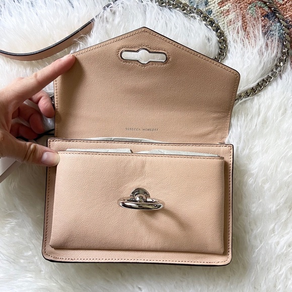 {rebecca minkoff} jean crossbody bag purse neutral - Picture 11 of 16